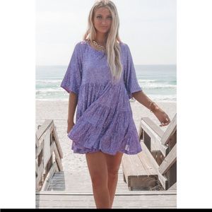 Amazing Lace Purple Sequin Dress